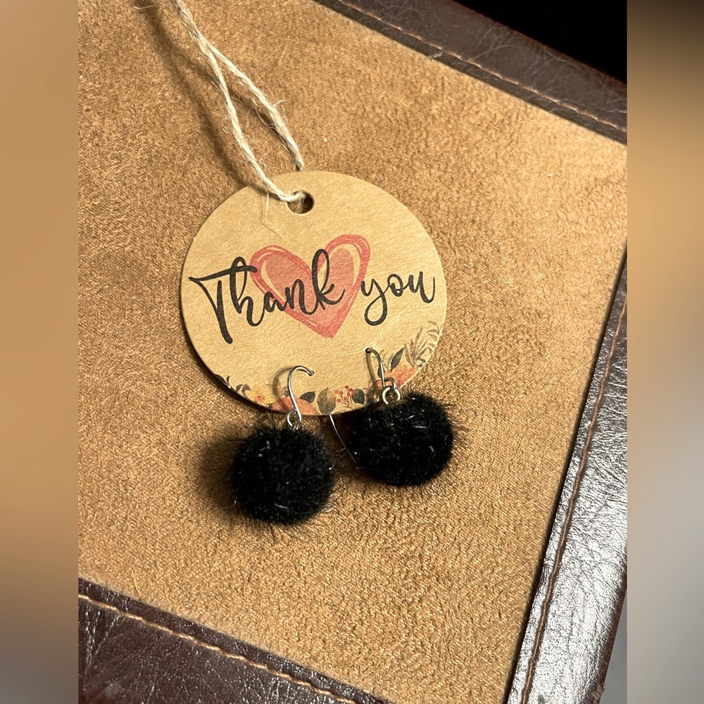 Halloween earrings.